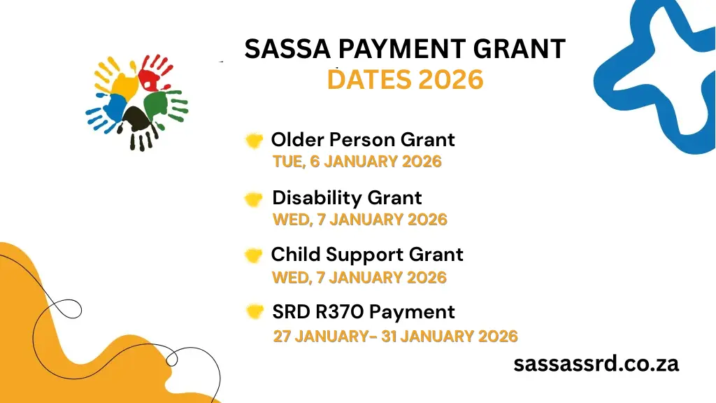 SASSA PAYMENT DATES